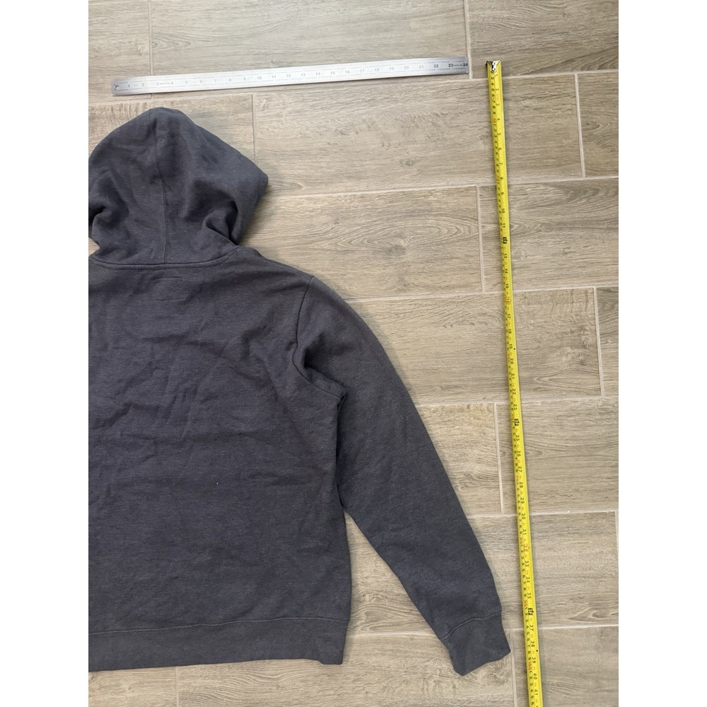Champion Hoodie Mens Large Gray Script Logo Pullover Sweatshirt Embroidered - Picture 13 of 16